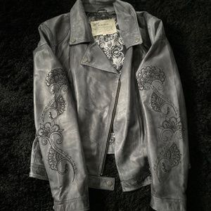 Faux leather jacket
